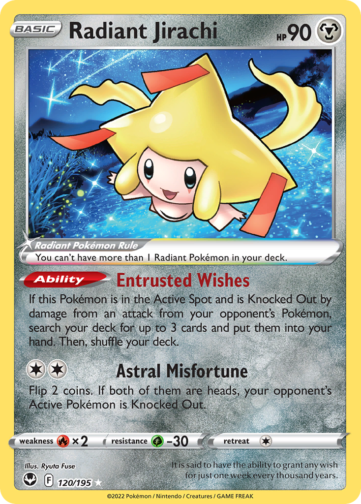 Radiant Jirachi [Holo] #120 – Pokemon Silver Tempest