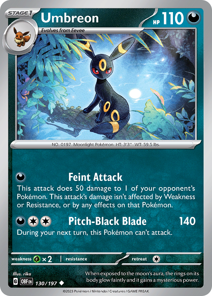 Umbreon [EB Games] #130 – Pokemon Obsidian Flames