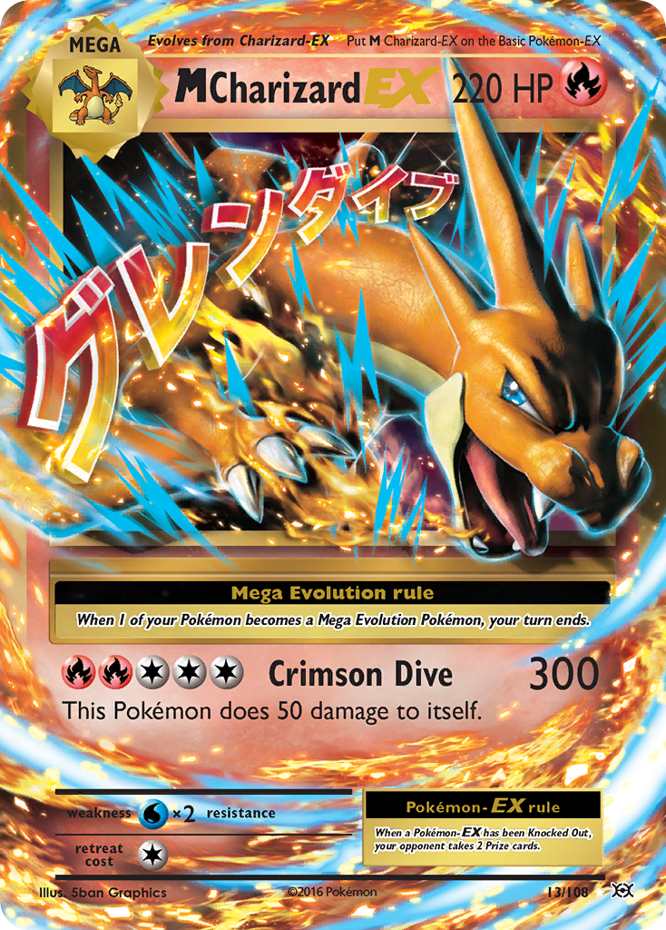 M Charizard EX #13 – Pokemon Evolutions