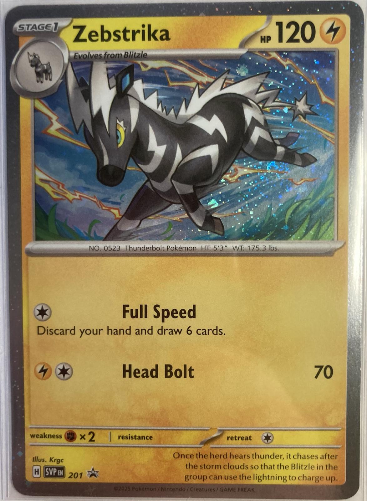 Zebstrika #201 – Pokemon Promo