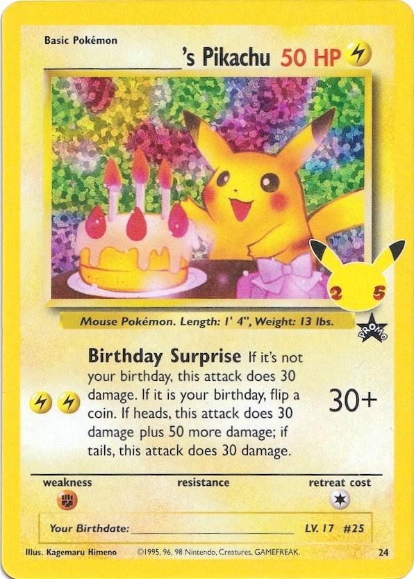 Pikachu Birthday #24 – Pokemon Celebrations