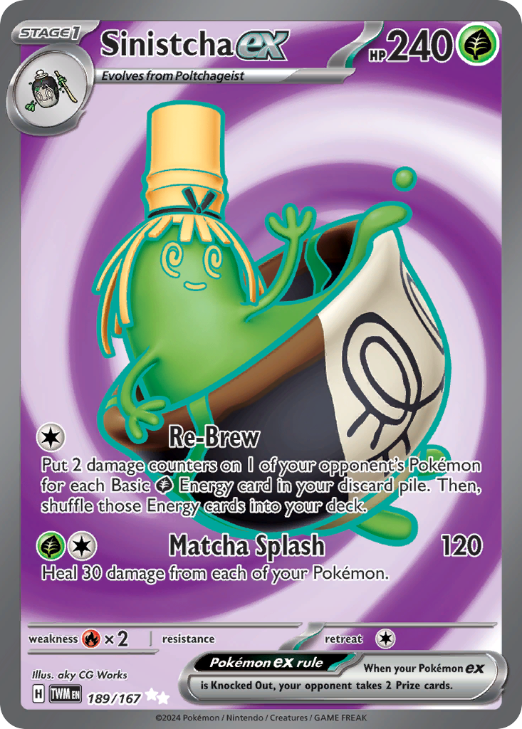 Sinistcha ex #189 – Pokemon Twilight Masquerade