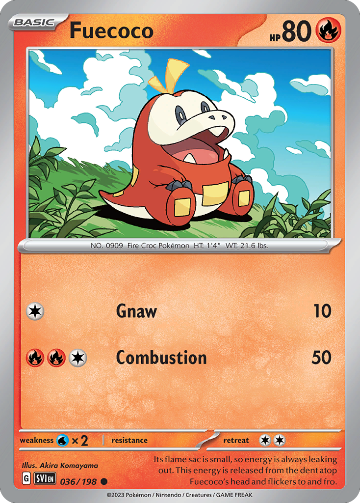 Fuecoco [Holo] #36 – Pokemon Scarlet & Violet