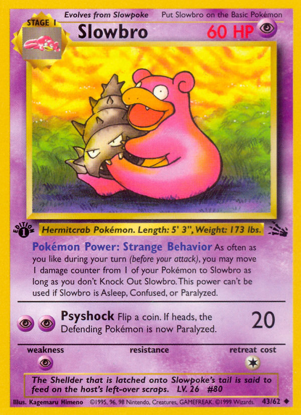 Slowbro #43 – Pokemon Fossil