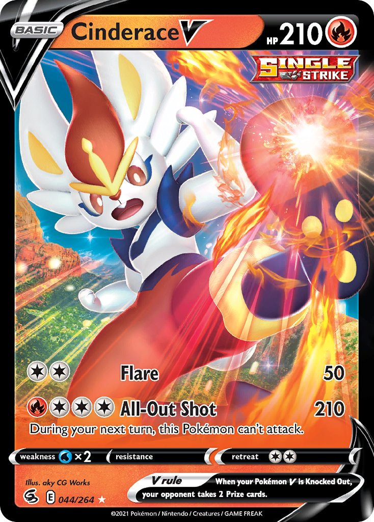 Cinderace V #44 – Pokemon Fusion Strike