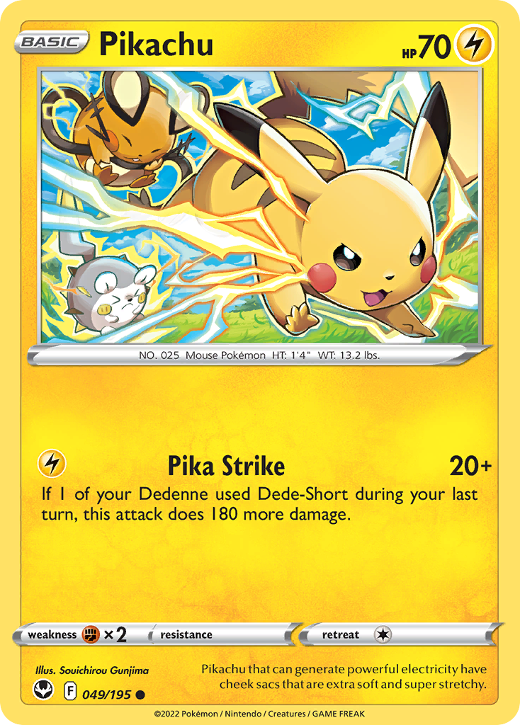 Pikachu #49 – Pokemon Silver Tempest