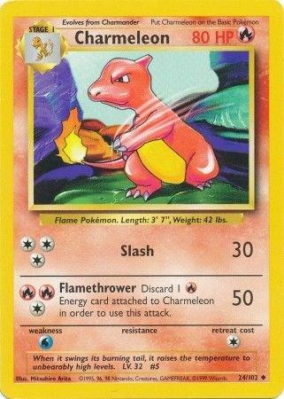 Charmeleon #24 – Pokemon Base Set