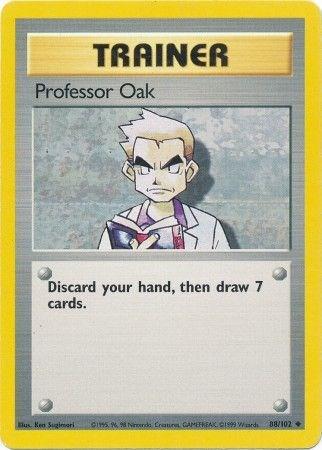 Professor Oak #88 – Pokemon Base Set