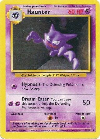 Haunter #29 – Pokemon Base Set