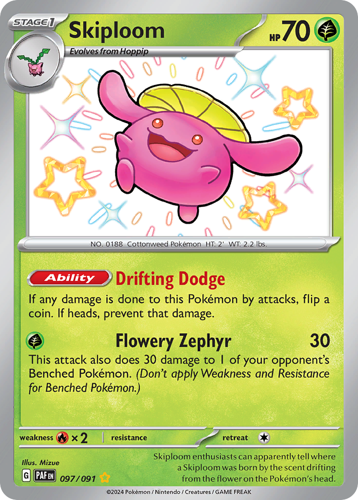 Skiploom #97 – Pokemon Paldean Fates