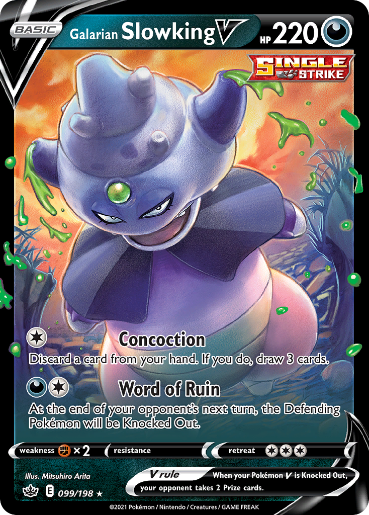 Galarian Slowking V #99 – Pokemon Chilling Reign