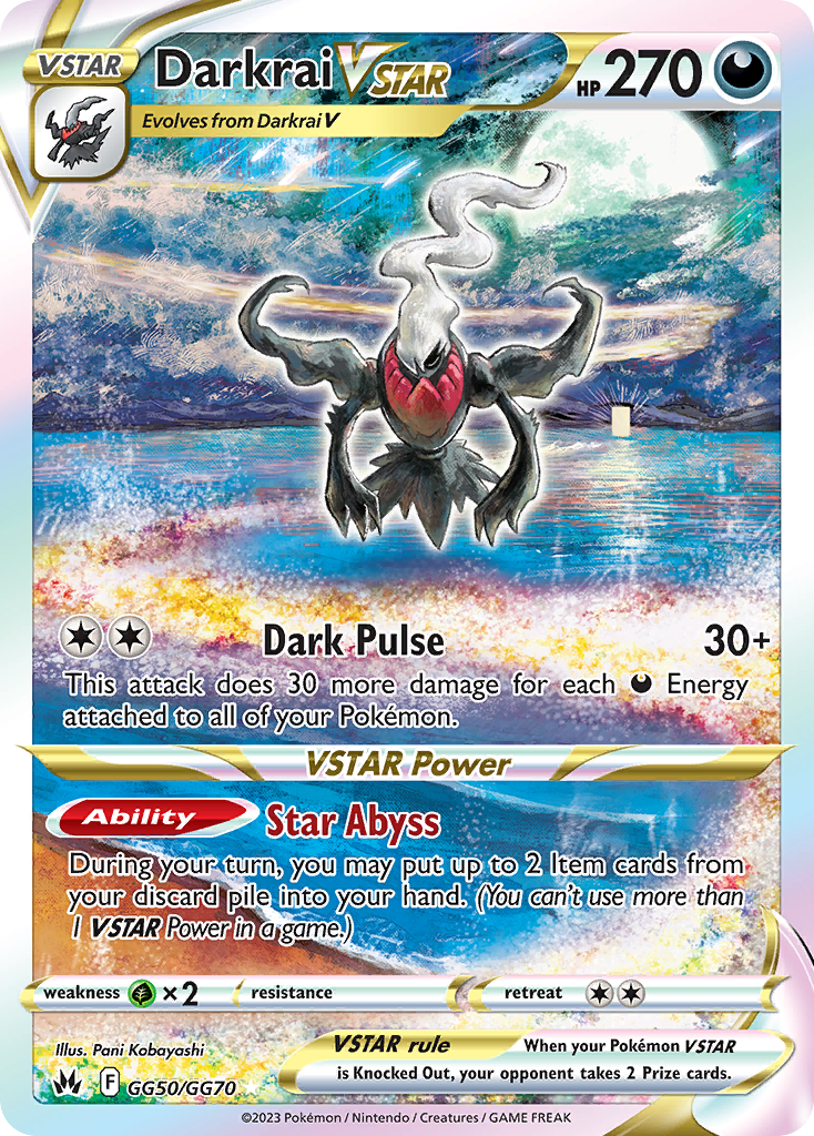 Darkrai VSTAR #GG50 – Pokemon Crown Zenith