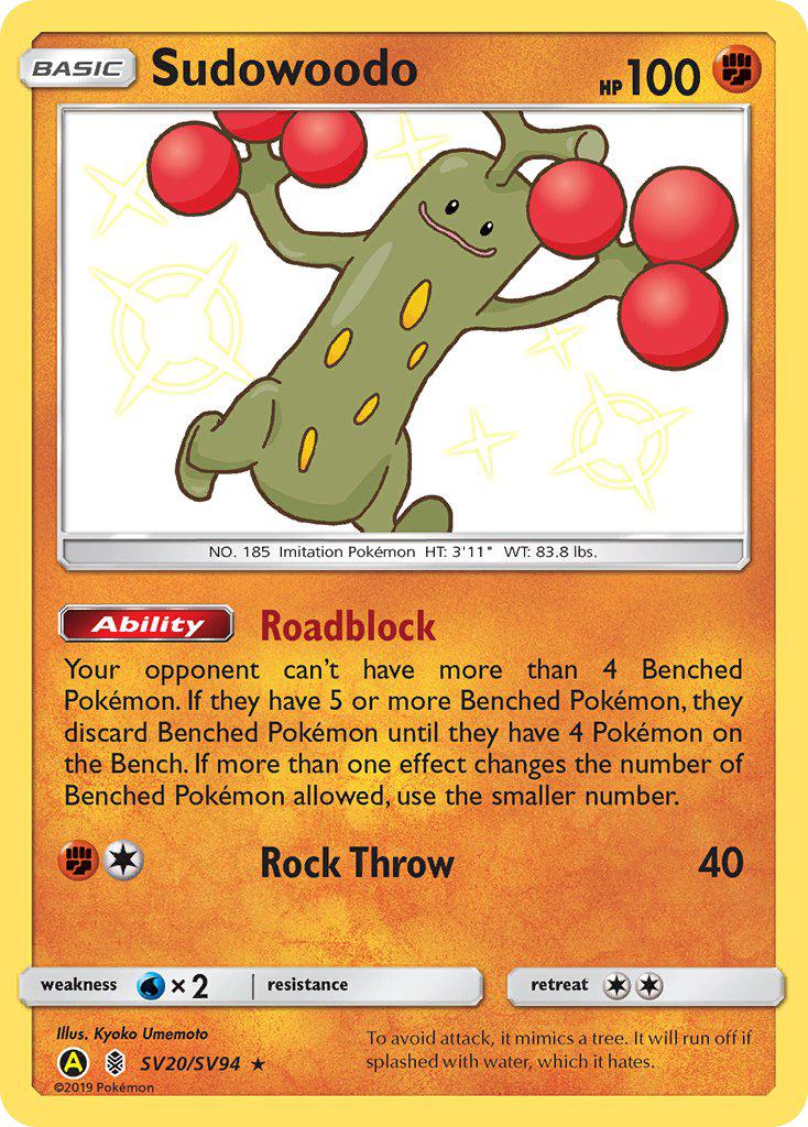 Sudowoodo #SV20 – Pokemon Hidden Fates