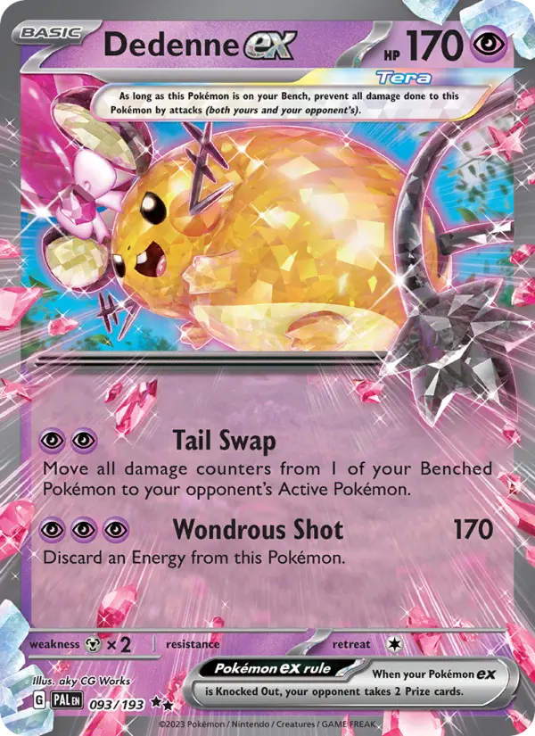 Dedenne ex #93 – Pokemon Paldea Evolved