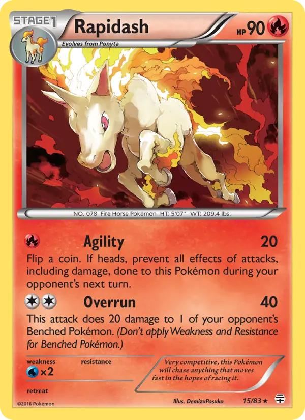 Rapidash #15 – Pokemon Generations