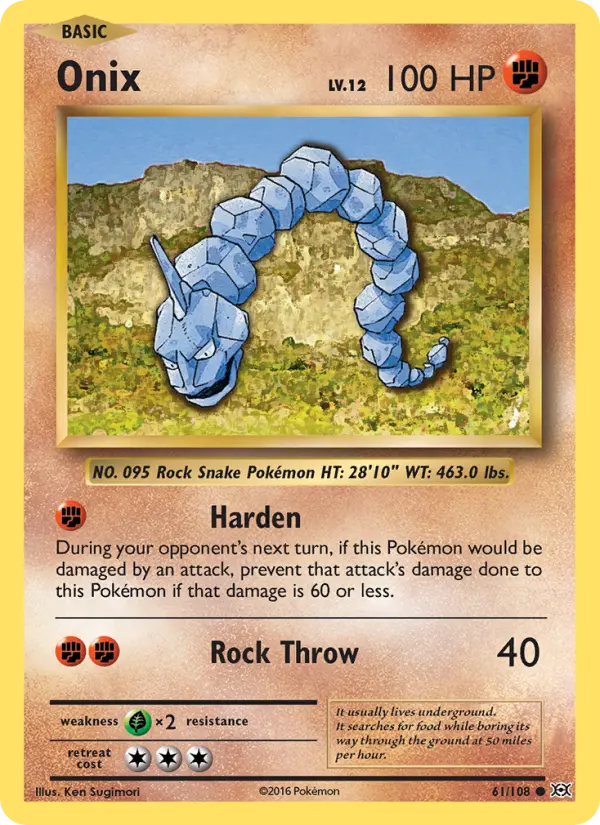Onix #61 – Pokemon Evolutions