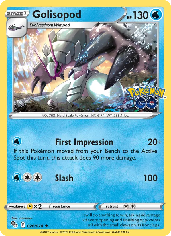 Golisopod [Holo] #26 – Pokemon Go