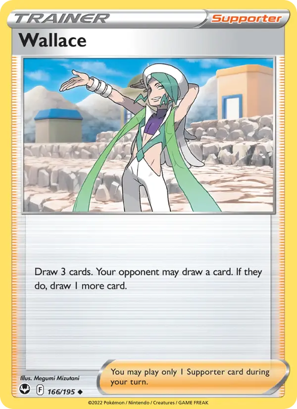 Wallace [Reverse Holo] #166 – Pokemon Silver Tempest