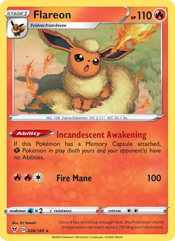 Flareon #26 – Pokemon Vivid Voltage