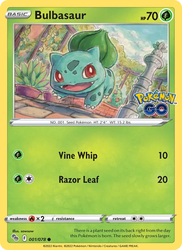 Bulbasaur [Reverse Holo] #1 – Pokemon Go