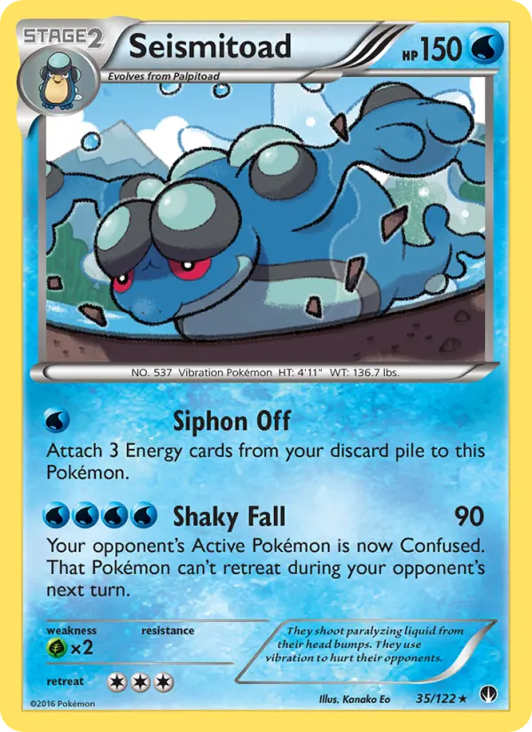 Seismitoad [Reverse Holo] #35 – Pokemon BREAKpoint