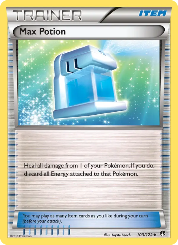 Max Potion [Reverse Holo] #103 – Pokemon BREAKpoint