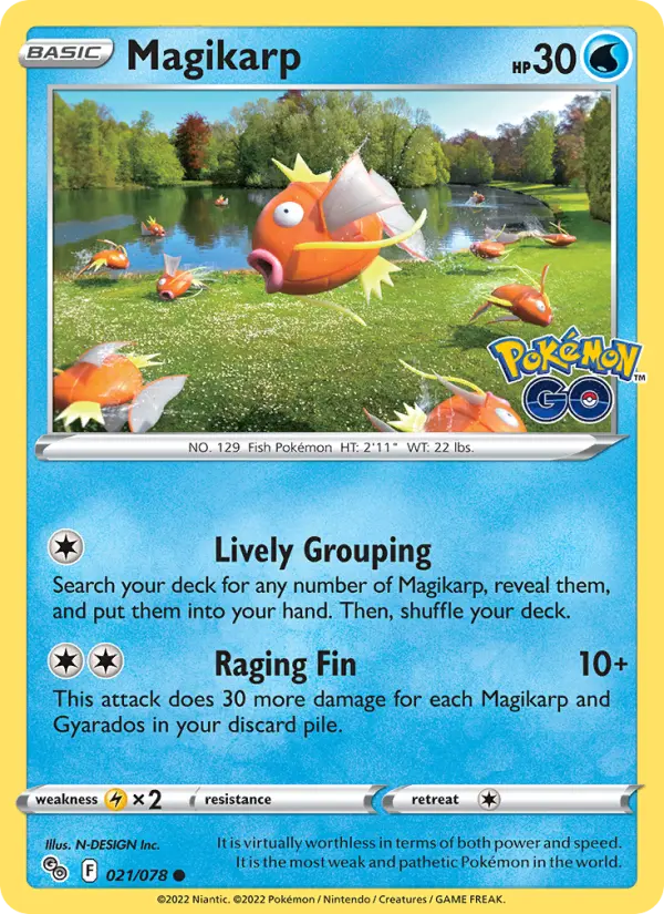Magikarp [Reverse Holo] #21 – Pokemon Go