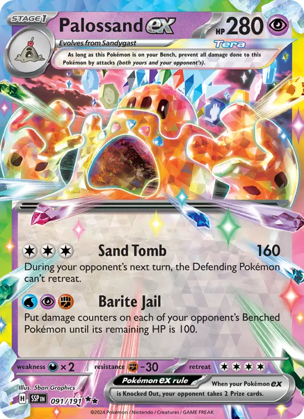 Palossand ex #91 – Pokemon Surging Sparks