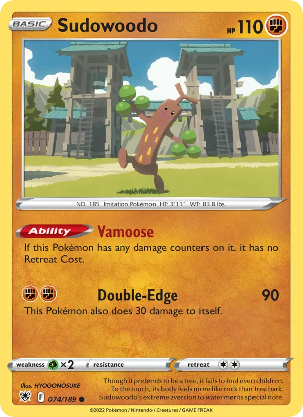 Sudowoodo [Reverse Holo] #74 – Pokemon Astral Radiance