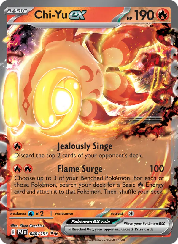 Chi-Yu ex #40 – Pokemon Paldea Evolved