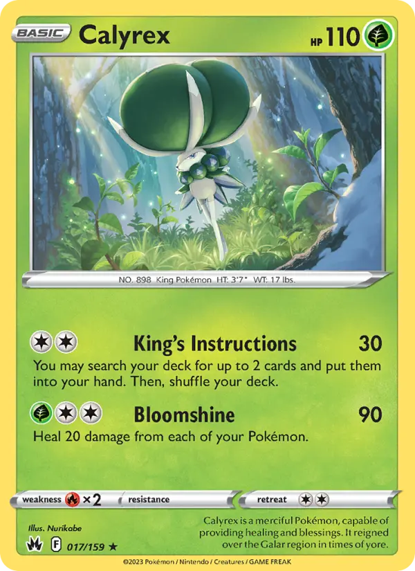 Calyrex [Reverse Holo] #17 – Pokemon Crown Zenith