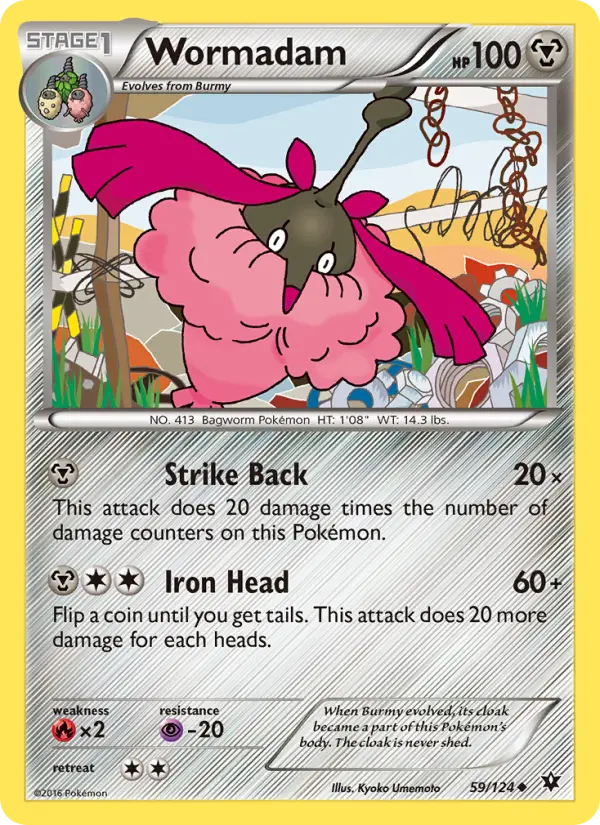 Wormadam [Reverse Holo] #59 – Pokemon Fates Collide