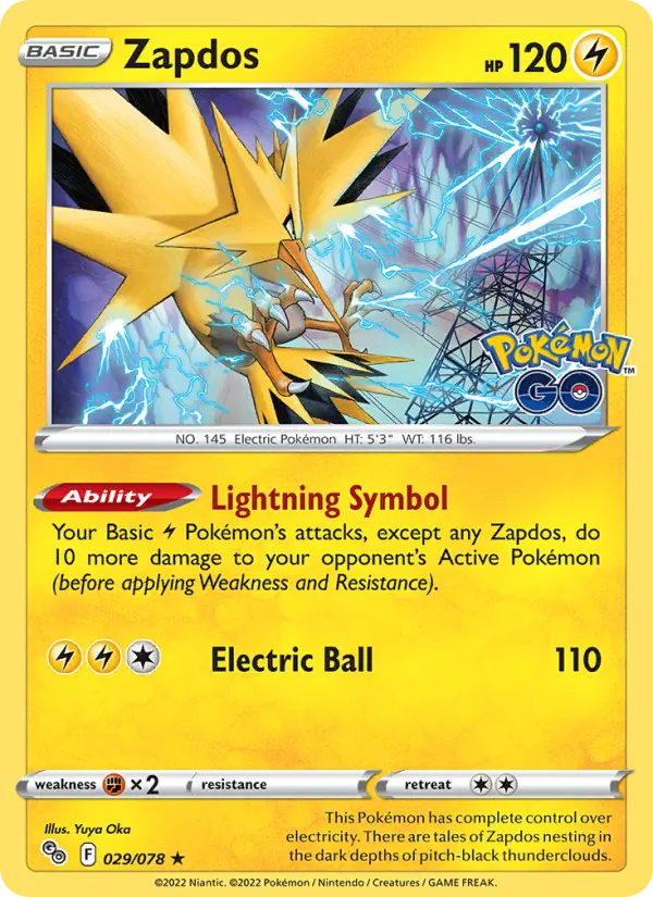 Zapdos [Holo] #29 – Pokemon Go