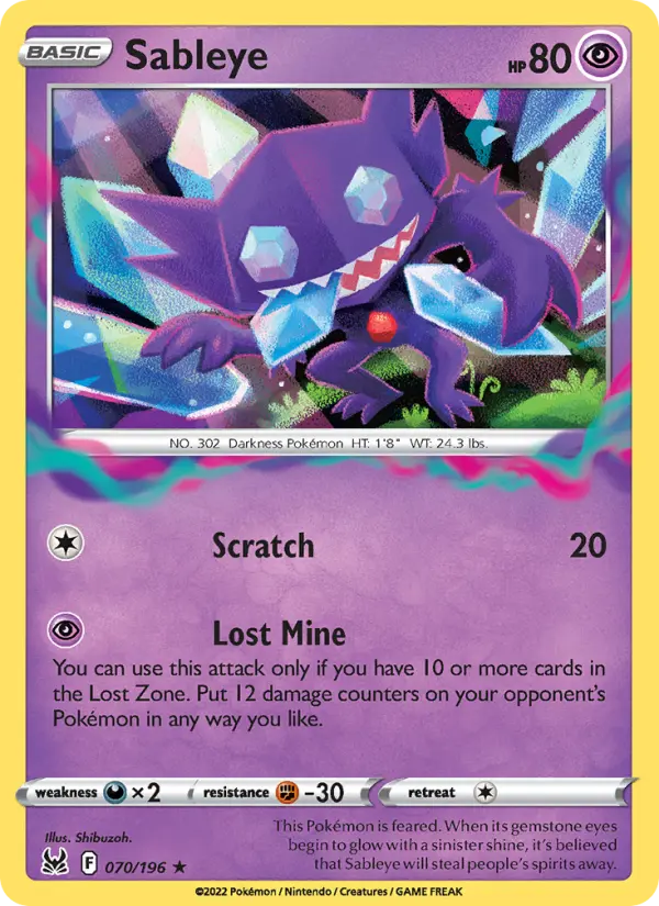 Sableye #70 – Pokemon Lost Origin