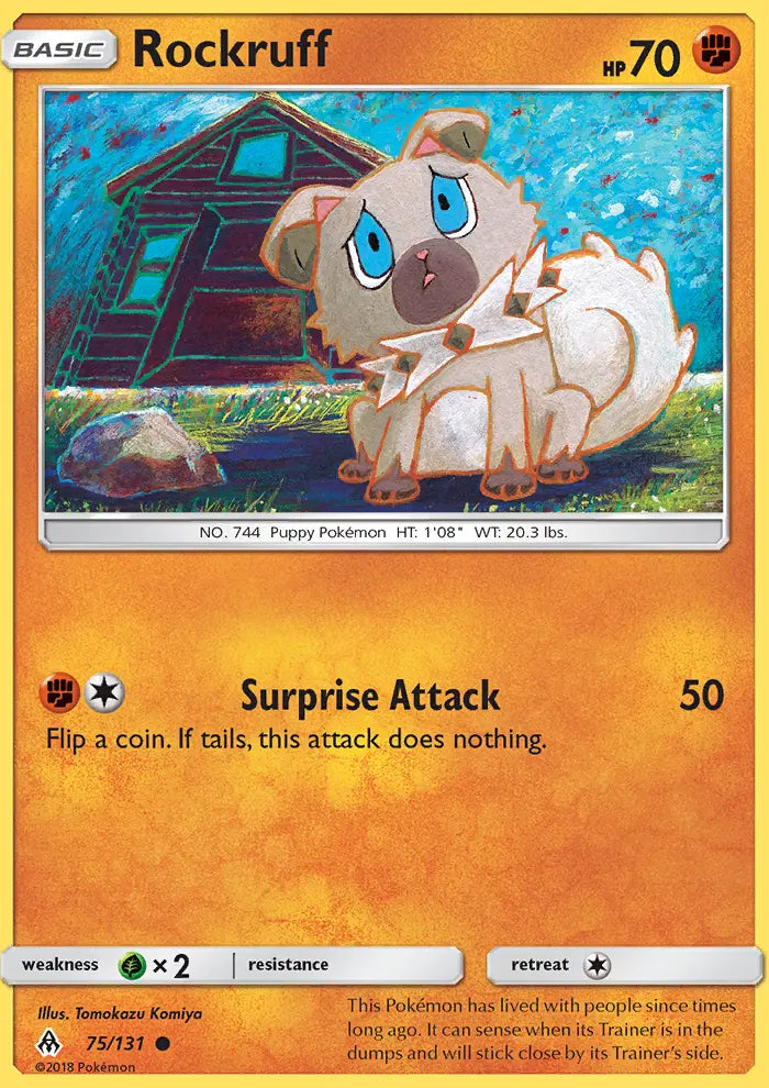 Rockruff #75 – Pokemon Forbidden Light