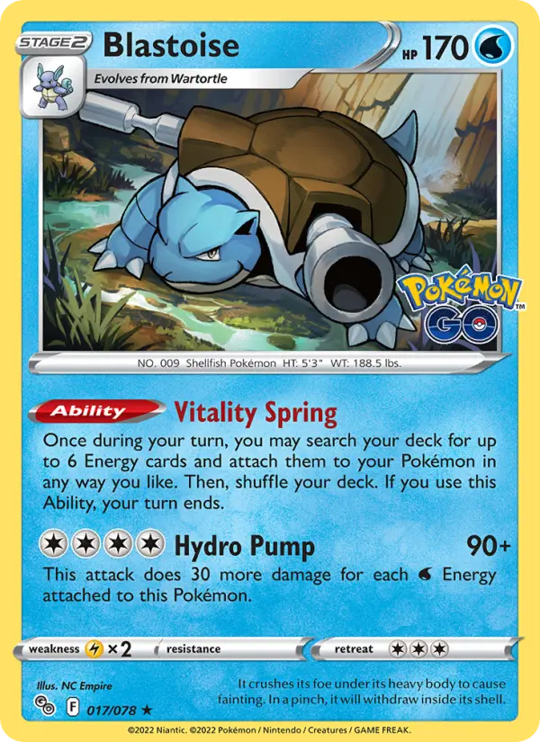 Blastoise [Holo] #17 – Pokemon Go