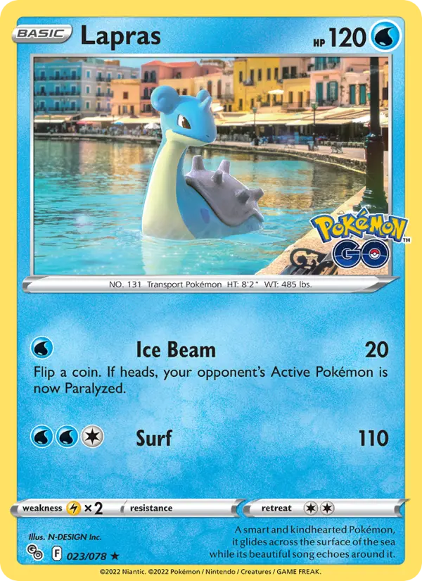 Lapras [Reverse Holo] #23 – Pokemon Go