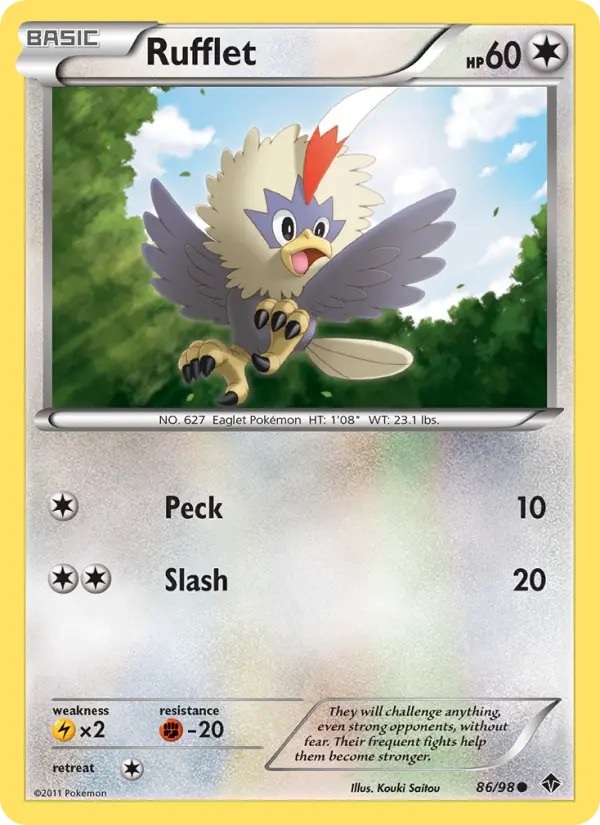 Rufflet #86 – Pokemon Emerging Powers