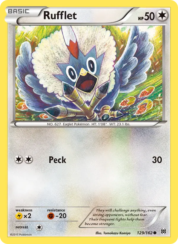 Rufflet [Reverse Holo] #129 – Pokemon BREAKthrough